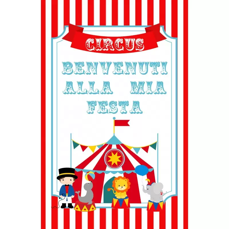 Cartellone di bemvenuto circo - 2 pz