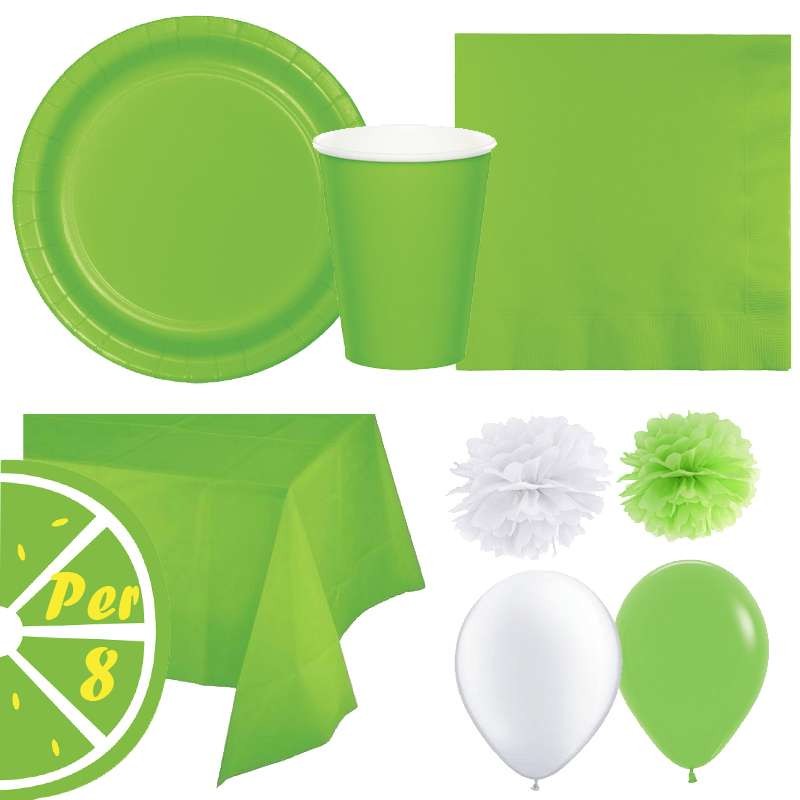 Kit n.49 fresh lime - addobbi tavola verde limone