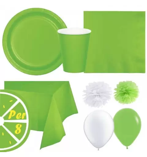 Kit n.49 fresh lime - addobbi tavola verde limone