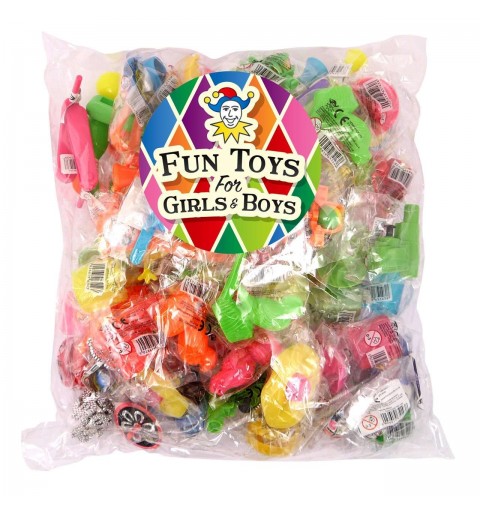 Busta di regalini fine festa misti - 100 pz