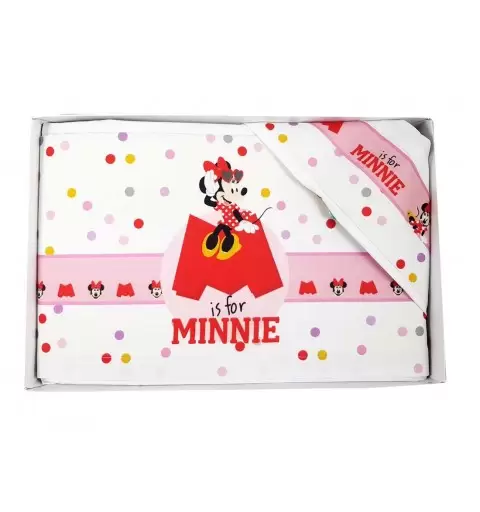 COMPLETO LENZUOLA CARROZZINA MINNIE TOPOLINA