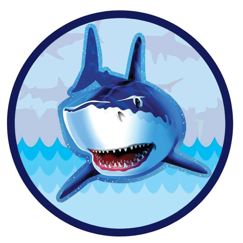 Festa di carta a tema squali shark party