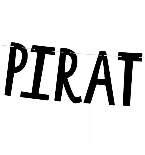 Kit n.13 pirati arr - addobbi festa pirati con ghirlanda