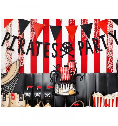 Kit n.13 pirati arr - addobbi festa pirati con ghirlanda