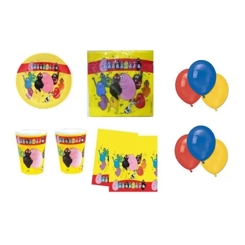 KIT N4 277 PZ COMPLEANNO BAMBINO BARBAPAPA'
