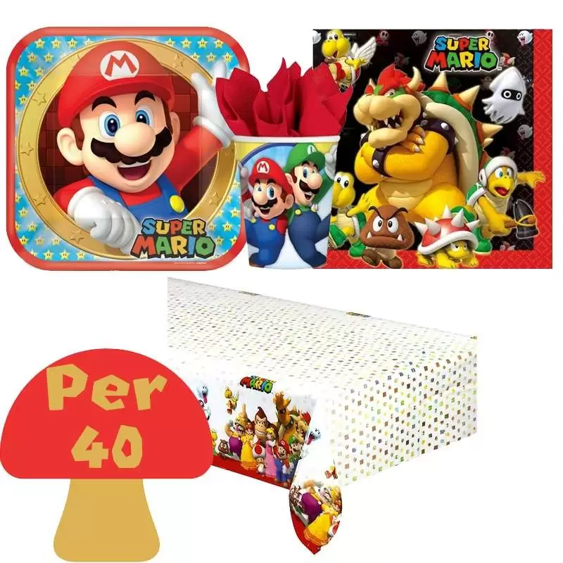 SUPER MARIO KART COORDINATO COMPLEANNO KIT N 3 BAMBINO ADDOBBI FESTA 