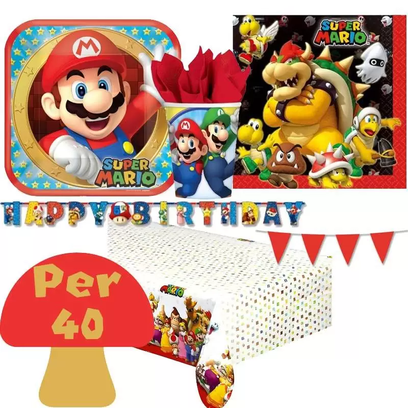SUPER MARIO KART COMPLETO COMPLEANNO KIT N 17