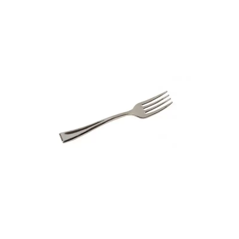 24 FORCHETTE IN PLASTICA ARGENTO