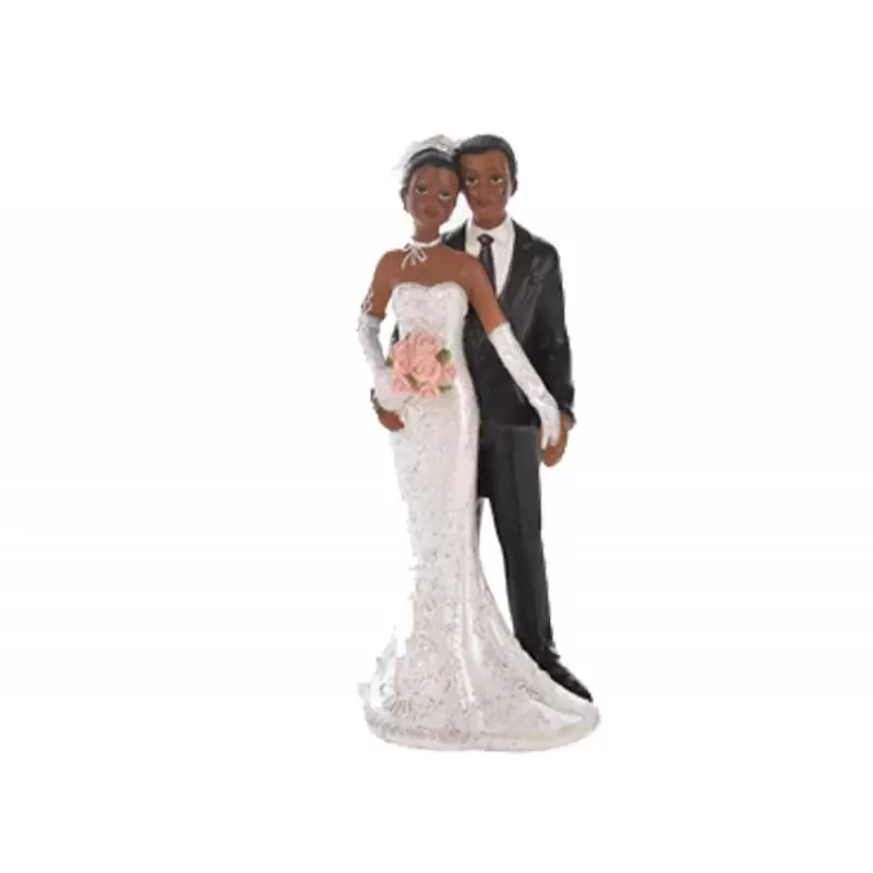 Cake topper sposi neri