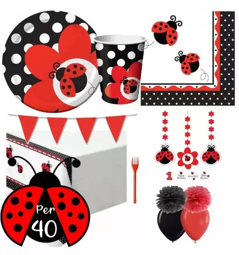 Kit n.59 coccinella - completo per la tavola