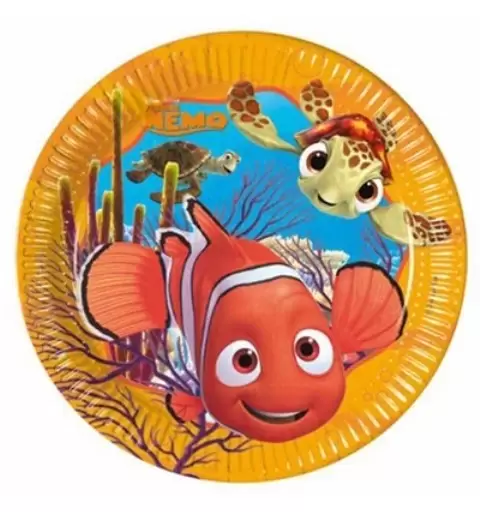 KIT N5 107 PZ COMPLEANNO BAMBINO PESCIOLINO NEMO + 18 BOLLE DI SAPONE