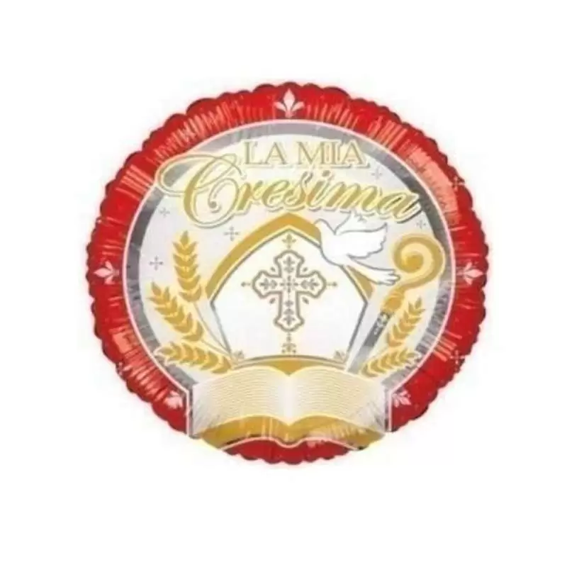 Palloncino foil tondo la mia cresima