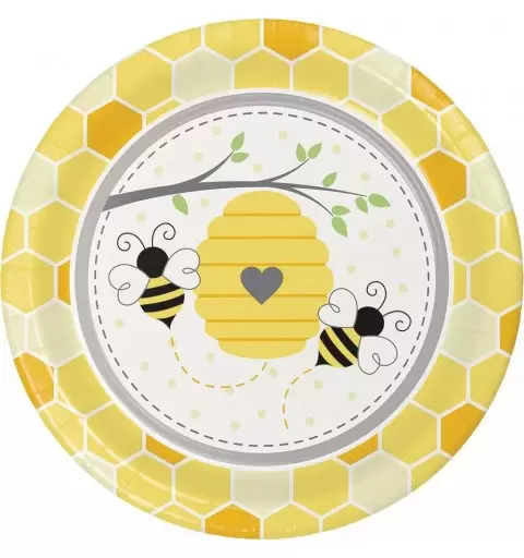 PIATTI BUSY BEES API 8 PZ