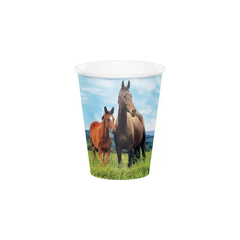 BICCHIERI CAVALLI VERDE - 8 PZ