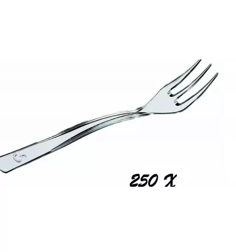 250 MINI FORCHETTE TRASPARENTI CS50703