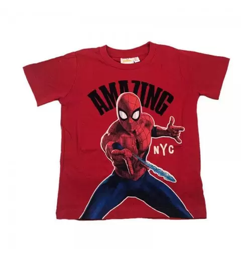 T-shirt Spiderman rossa