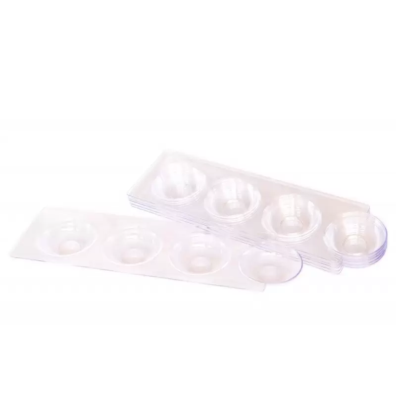 6 VASSOIETTI CON 4 CIOTOLINE IN PLASTICA 61910