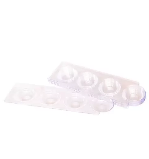 6 VASSOIETTI CON 4 CIOTOLINE IN PLASTICA 61910