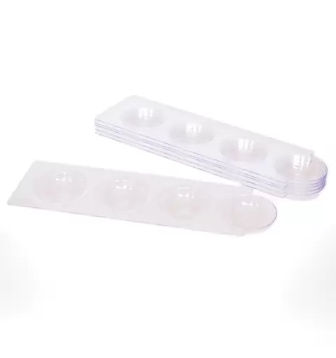 6 VASSOIETTI CON 4 CIOTOLINE IN PLASTICA 61910