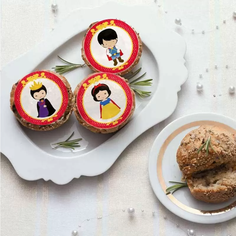 Mini cialde Biancaneve per dolci e muffin
