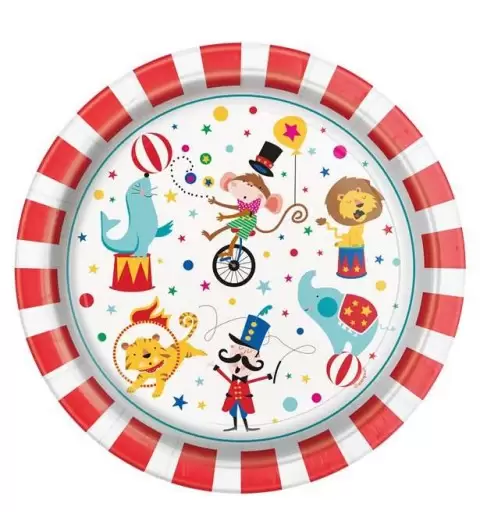 Piatti circo new - 8 pz