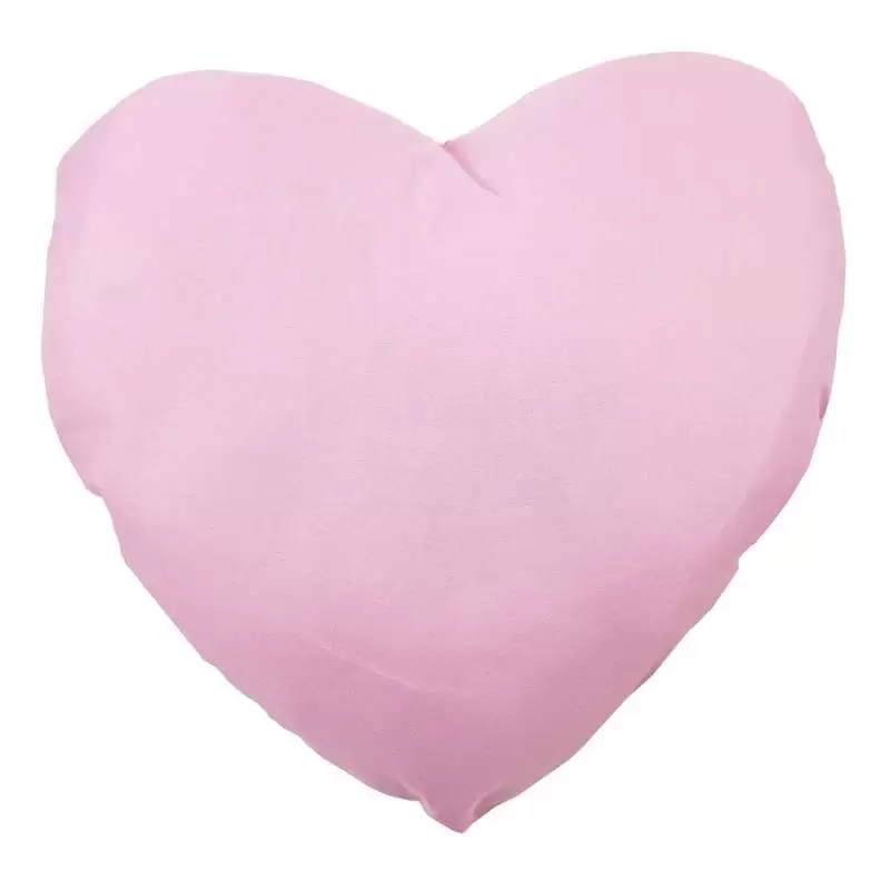 Cuore rosa di tessuto