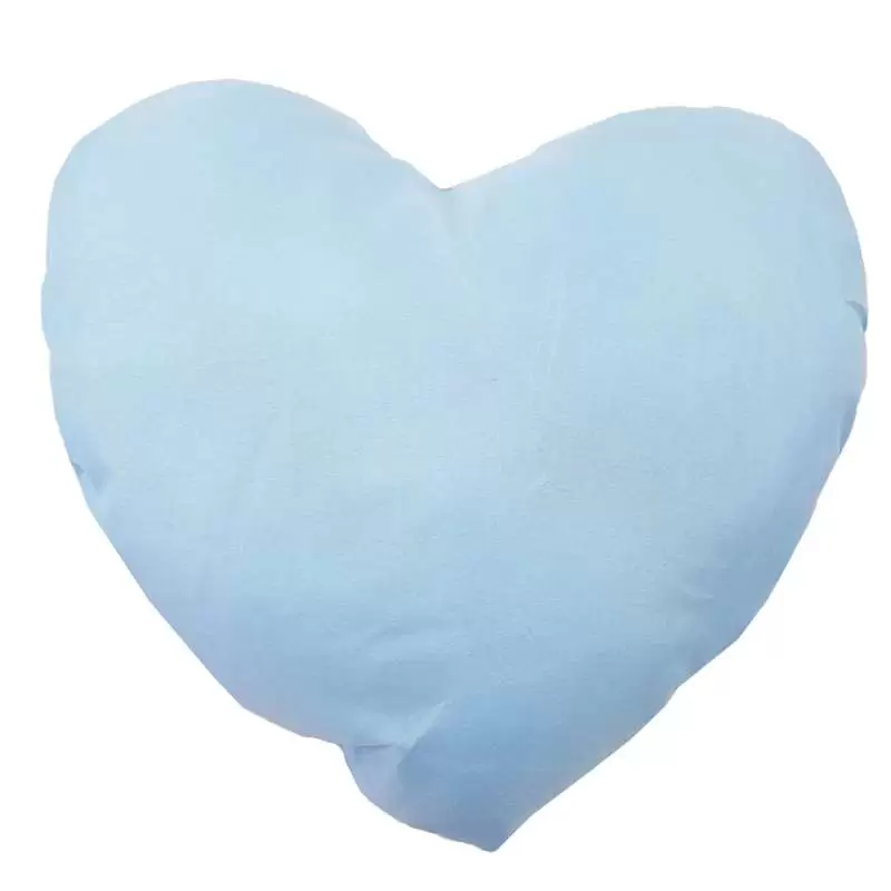 Cuore celeste di tessuto