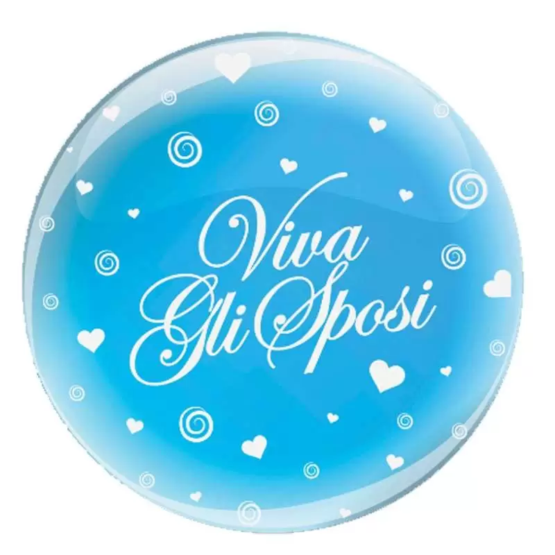 Palloncino b-loon crystal viva gli sposi
