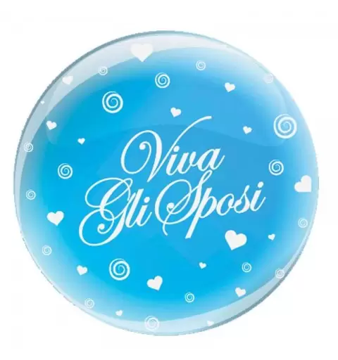 Palloncino b-loon crystal viva gli sposi