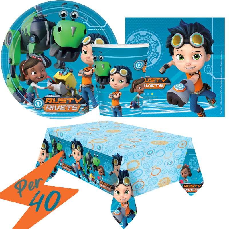 Kit n.3 Rusty Rivets compleanno festa bambino