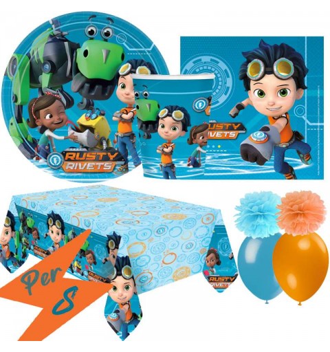 Kit n.49 Rusty Rivets - coordinato tavola bambini