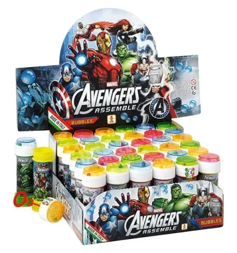18 BOLLE DI SAPONE AVENGERS MARVEL PER FESTA COMPLEANNO BAMBINO