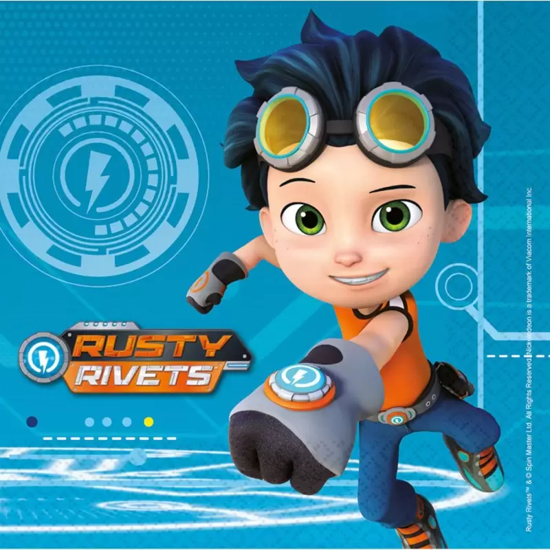 Kit n.7 Rusty Rivets - coordinato tavola per 38