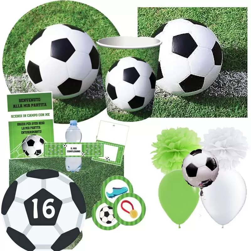 Kit n.69 Calcio - completo con festa di carta