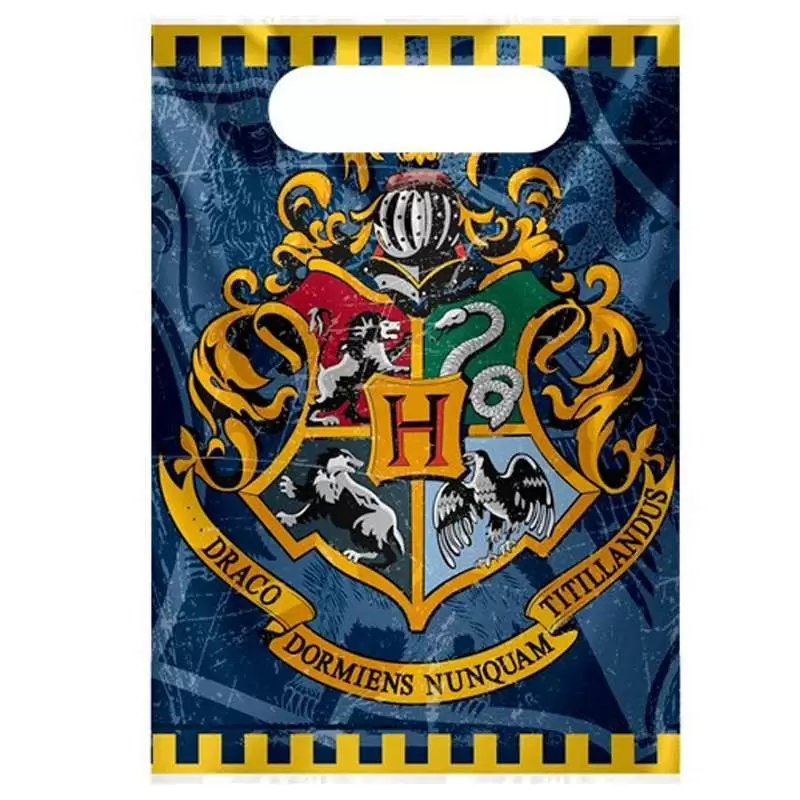 Bustine Harry Potter da regalo di plastica - 8 pz