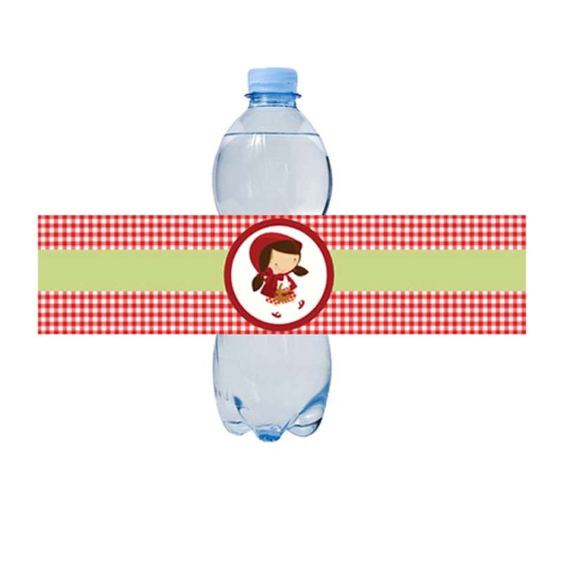 Etichette adesive Cappuccetto Rosso per bottiglie - 12 pzTTIGLIE - 12 PZ