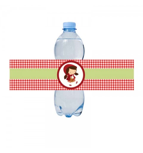 Etichette adesive Cappuccetto Rosso per bottiglie - 12 pzTTIGLIE - 12 PZ