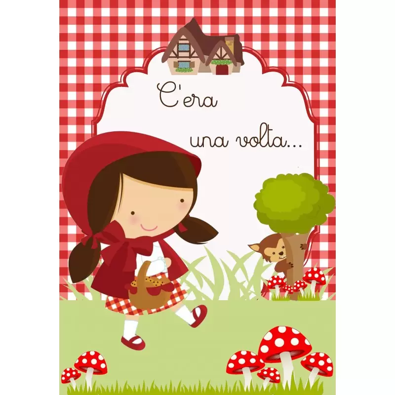 Cartellone benvenuto Cappuccetto rosso