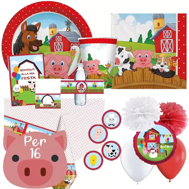Kit n.70 fattoria new - coordinato tavola con set di carta