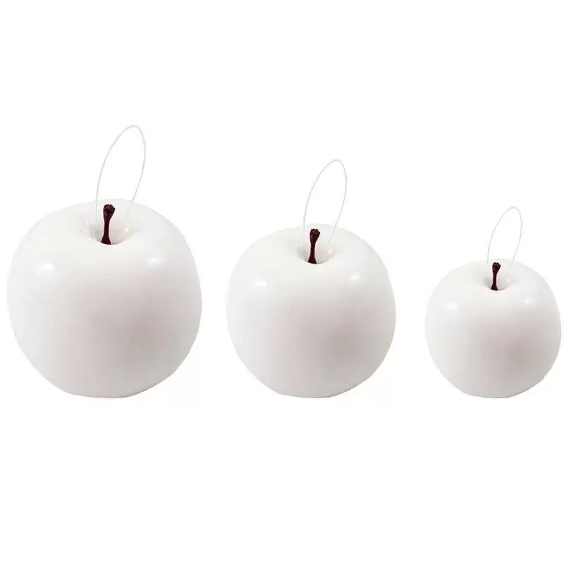 Mele bianche finte decorative