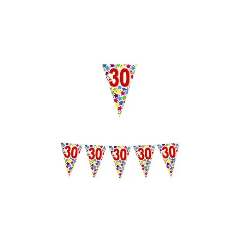 FESTONE CON BANDIERINE COMPLEANNO 30 ANNI 60095