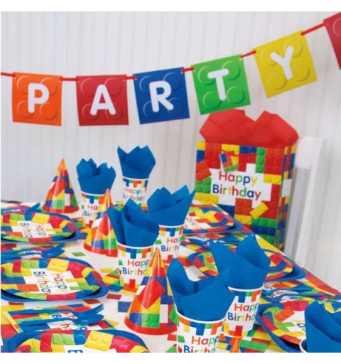 Kit n.62 block party new lego - set festa per 24
