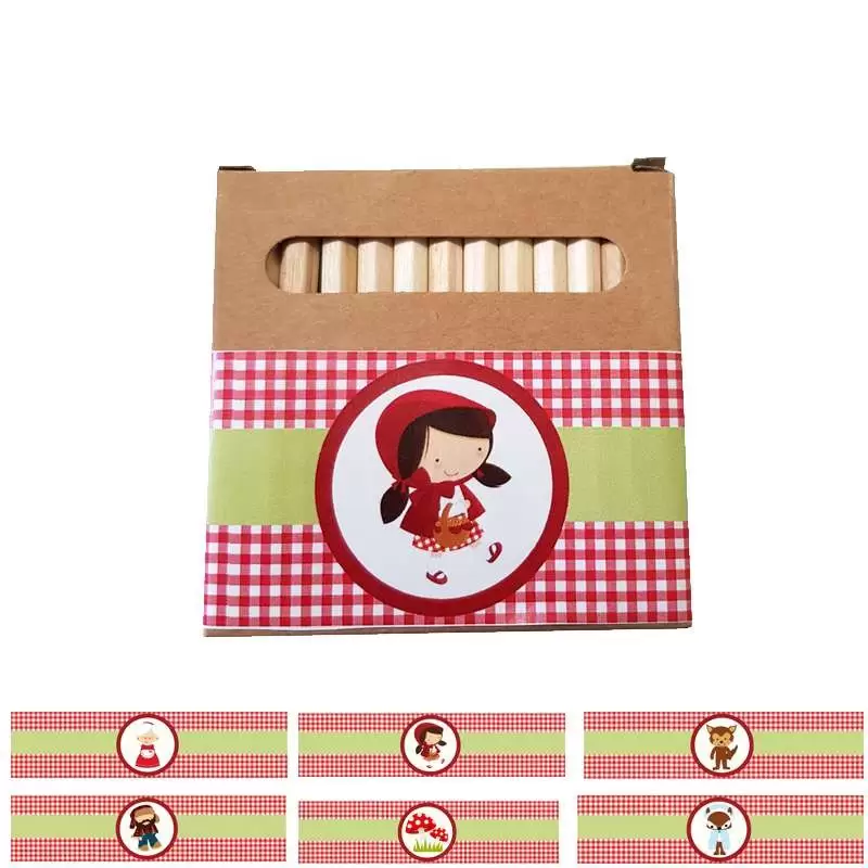 Pastelli colorati Cappuccetto Rosso - 10 pz