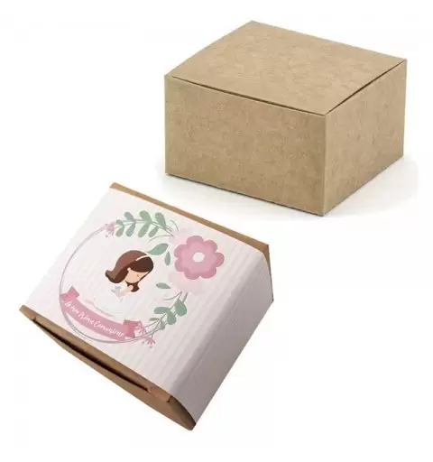 Scatoline portaconfetti comunione bimba rosa