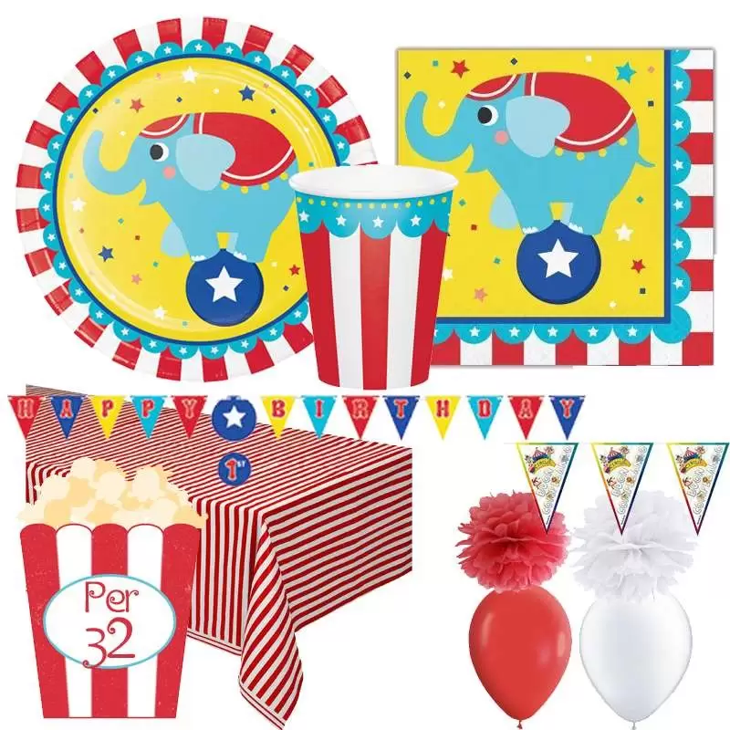 KIT N 46 - COORDINATO COMPLEANNO CIRCO
