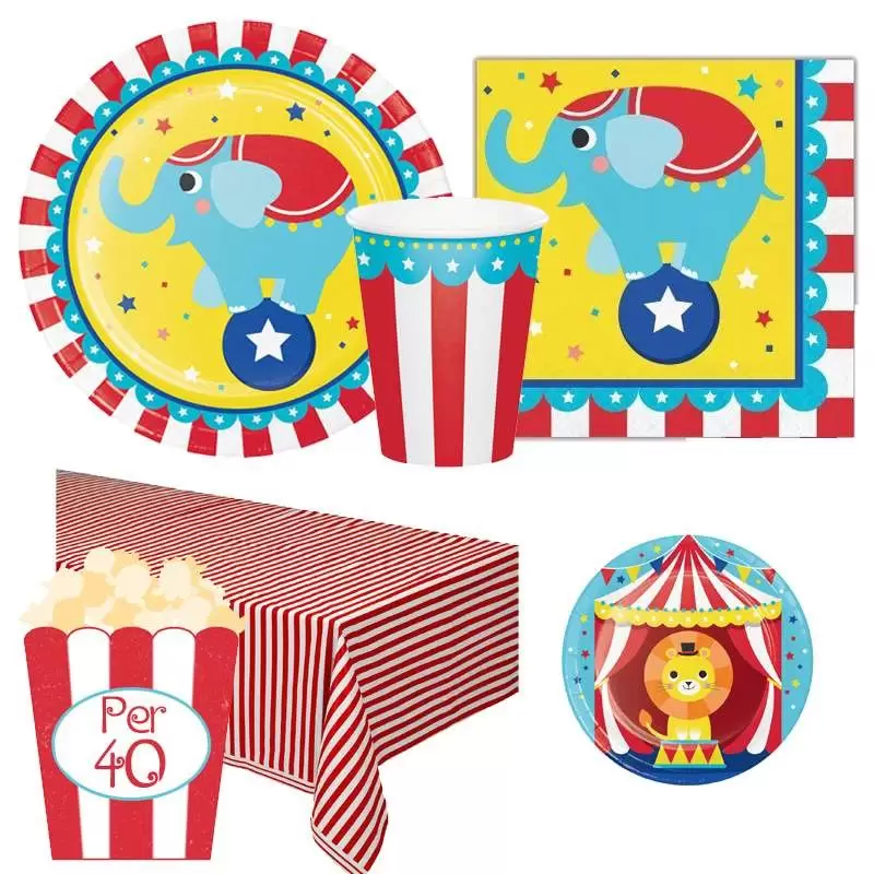 KIT N 43 - COORDINATO COMPLEANNO CIRCO