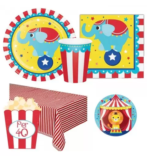 KIT N 43 - COORDINATO COMPLEANNO CIRCO