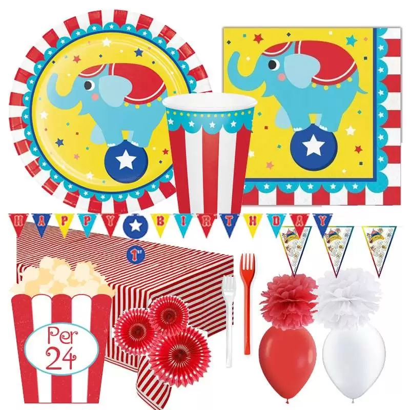 KIT N.62 CIRCO – SET TAVOLA ANIMALI DEL CIRCO