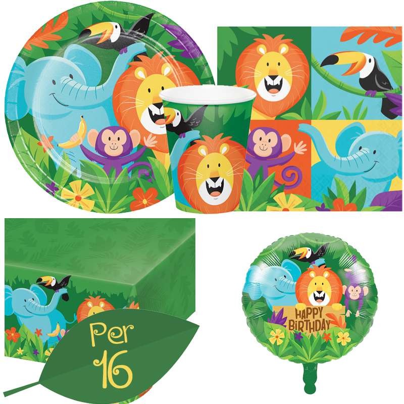 KIT N.10  - KIT COMPLEANNO DINOSAURI + PALLONCINO FOIL