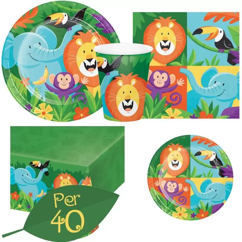 KIT N 43 - SAVANA COORDINATO COMPLEANNO BAMBINI